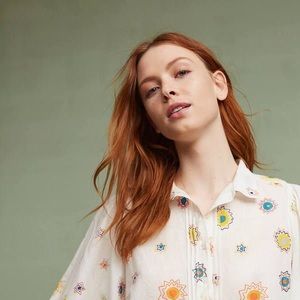 Anthropologie Maeve Eliot Popover Blouse
